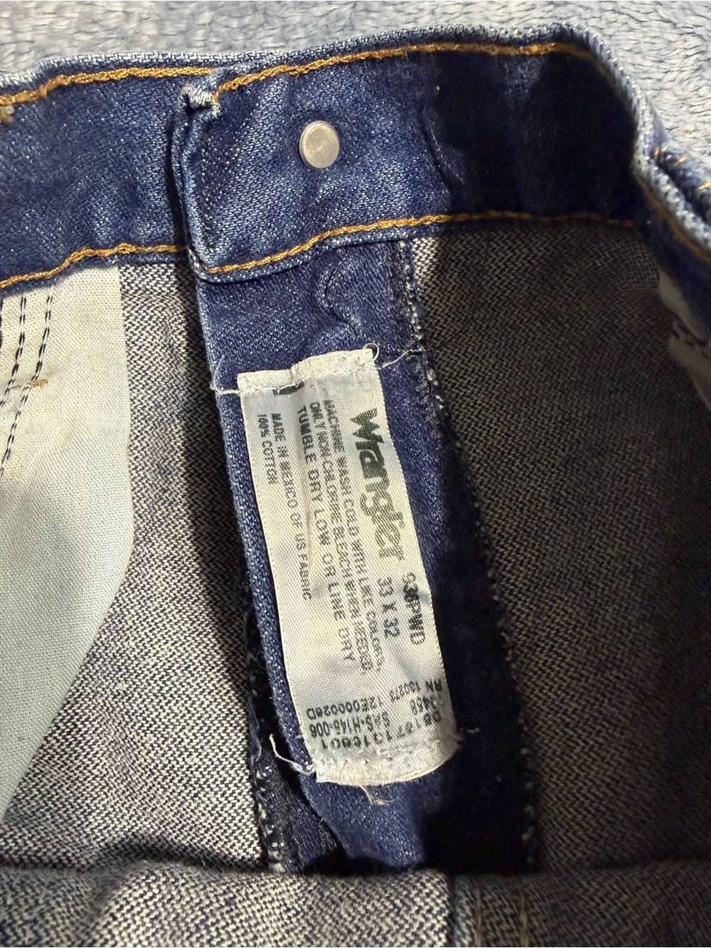 Wrangler Dark Blue Men's Classic Straight Jeans